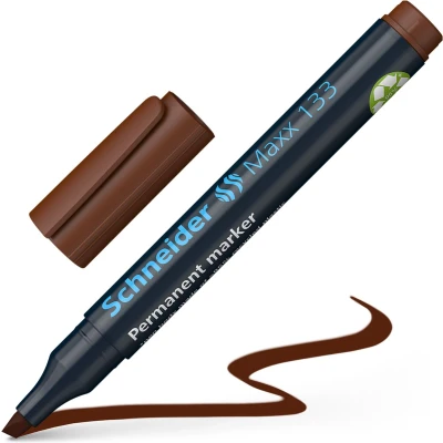 Afbeelding van Schneider permanent marker Maxx 133 beitelpunt bruin S 113307