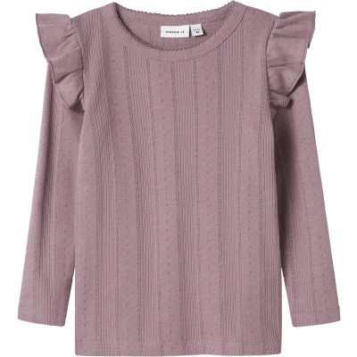 Afbeelding van NAME IT NMFJULIA LS SLIM Top NOOS Meisjes Elderberry