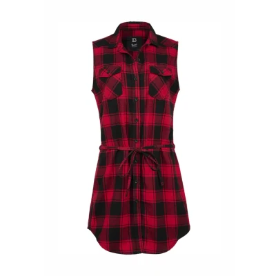 Afbeelding van Brandit Sleeveless Gracey Overhemdblouse, Dames, Maat: 3XL, Red black