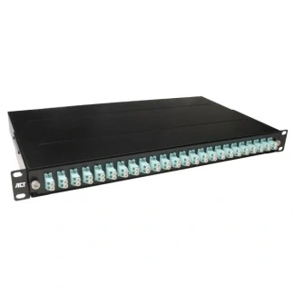 Afbeelding van Glasvezel patchpaneel OM3 (LC, Duplex, 19 inch, 1U)