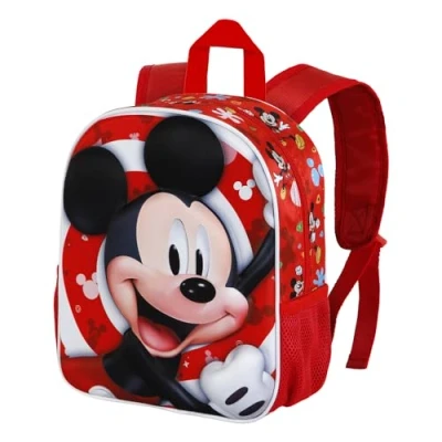 Afbeelding van Disney 3D rugzak, Kleine Aloha, uniseks, kinderen, 1 stuk, Rood, Twirl rugzak