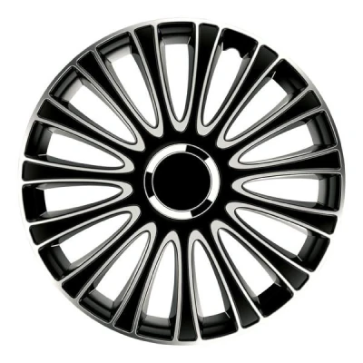 Afbeelding van Gorecki Wieldoppenset LeMans Pro 13&quot; Zwart/Zilver 2211194