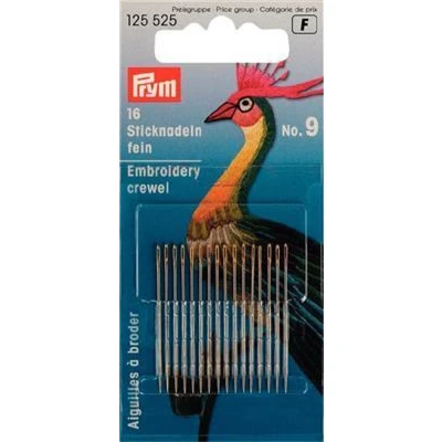 Afbeelding van Prym Crewel borduur naalden no9