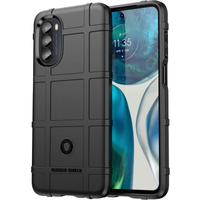 Afbeelding van imoshion Hoesje Geschikt voor Motorola Moto G52 / G82 Siliconen Rugged Shield Backcover Zwart