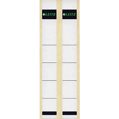 Afbeelding van Leitz Zelfklevende etiketten voor ringbanden, smal, kort, 23 x 192 mm, papier, 16460085, grijs, 10 stuks