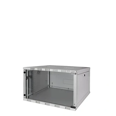 Afbeelding van LogiLink 19 WALLMOUNT SOHO BOX 6U 540*400, GREY, FLATPACK 19inch wandkast (b x h d) 540 323 400 mm 6 HE Grijs wit (RAL 7035)