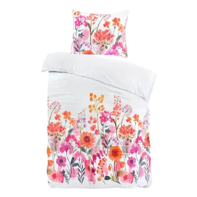 Afbeelding van Papillon Lola dekbedovertrek 1 persoons (140x200/220 cm + sloop) Roze