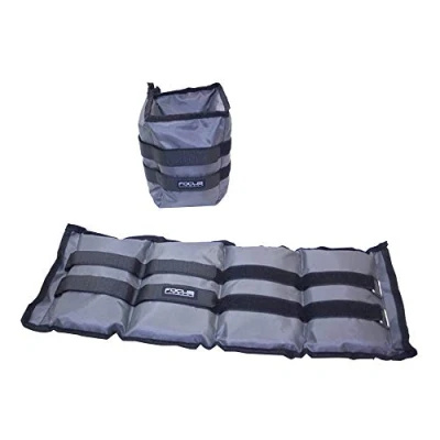 Afbeelding van Focus Fitness Pols /enkelgewichten Ankle Weights 2 x 3 kg Grijs Gewichten Verstelbaar