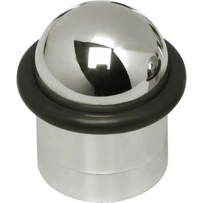 Afbeelding van Intersteel Living deurstop met ring (nikkel) 0018.442000 Onlinedeurenkopen.nl