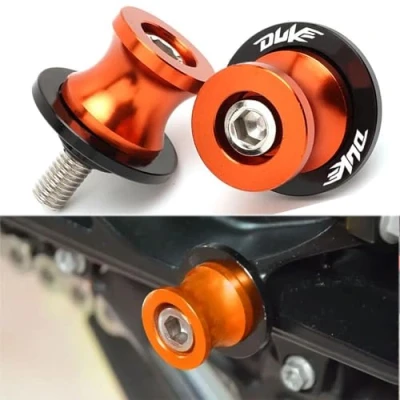 Afbeelding van QJY Motor Part Store 2 stuks Duke Diabolos M10 10mm CNC aluminium voor 125 200 250 390 690 790 990 1290 / RC125 RC200 RC250 RC390 R LC4 Supermoto Enduro SMC