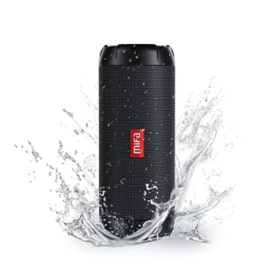 Afbeelding van MIFA WildRod Bluetooth luidspreker met 5.3, IP67 waterdicht en stofdicht, 30 W afspeelvermogen, 12 uur batterij, USB C oplaadpoort micro SD muziekgames, RGB licht