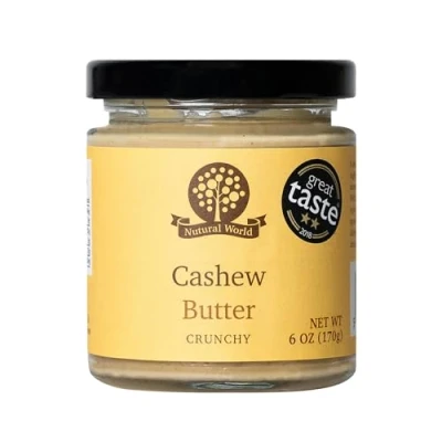 Afbeelding van Nutural World Knapperige cashewboter (170 g) Winnaar van de Great Taste Awards