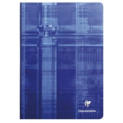 Image de Clairefontaine 9140C Un Cahier Brochure Dos Toilé A4 21x29,7 cm 192 Pages Unies Blanches Papier 90 g Couverture Carte Pelliculée Couleur Aléatoire