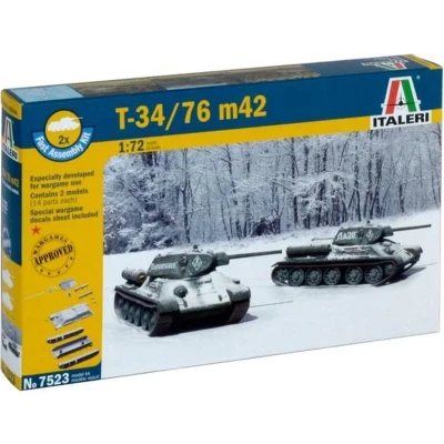 Afbeelding van Italeri T34/76 1:72 Montagekit Tank