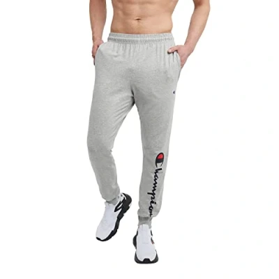 Afbeelding van Champion Klassieke jersey trainingsbroek voor heren, Oxford grijs script