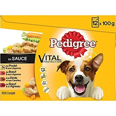 Afbeelding van Pedigree Maaltijdzakjes Adult Selection Multipack Hondenvoer 12x100 g