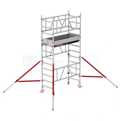 Afbeelding van Eenpersoonssteiger Altrex MiTOWER PLUS L165xB75cm 4.20m werkhoogte Fiber Deck platformen