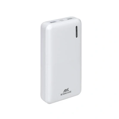 Afbeelding van Rivacase POWERBANK USB 20000MAH/VA2572 Wit (20000 mAh, 20 W, 20 Wh), Powerbank,