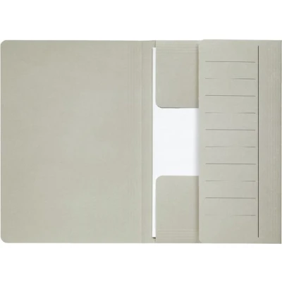 Afbeelding van Dossiermap Secolor Mammoet folio 3 kleppen 270gr grijs