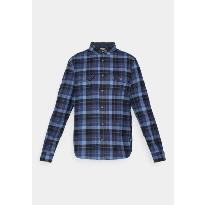 Afbeelding van Fjällräven Singi Heavy Flannel Overhemd Heren Dark Navy Indigo Blue Blauw Outdoor Shirt
