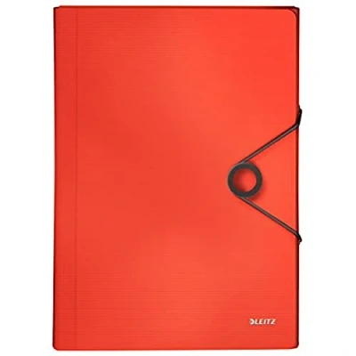Afbeelding van LEITZ 45791020 Carpeta Acordeón Solid PP con 6 aparte más 1 extra ancho DIN A4 kleur rojo