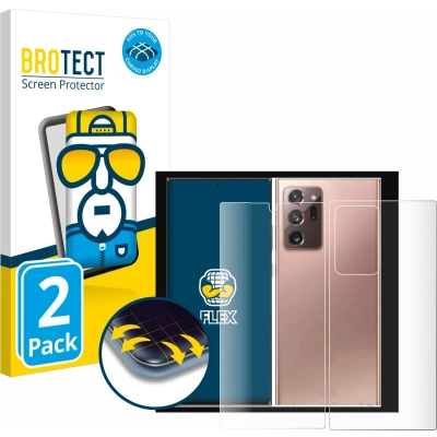 Afbeelding van BROTECT Screenprotector voor Samsung Galaxy Note 20 Ultra 5G (Voor+Achter) Folie Beschermfolie transparant volledig dekking (2 Stuks)