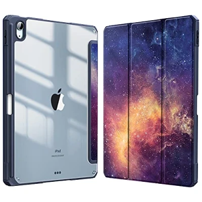 Afbeelding van Fintie Hybride hoes voor iPad Air 5e generatie 2022 / 4e 2020 10,9&quot; Met penhouder Schokbestendige beschermhoes harde transparante achterkant