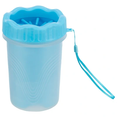 Afbeelding van Trixie Pootreiniger Voor De Hond Silicone / Pp Blauw MEDIUM LARGE 15 CM
