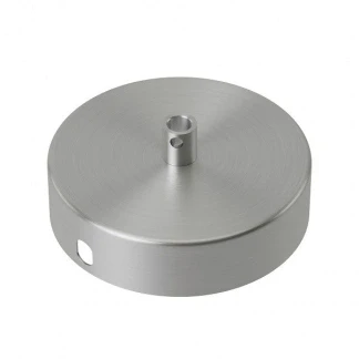 Afbeelding van Plafondkap Calex (Rond, 1 lamp, Mat nikkel)