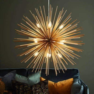 Afbeelding van Hanglamp Soleil in goud