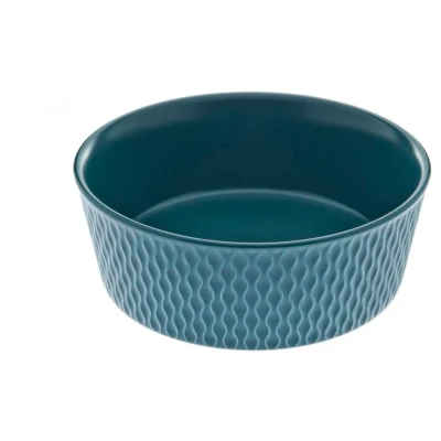 Afbeelding van Ferribiella Galatea Porcelain Bowl Hondenvoerbak Ø16 cm 600 ml Petrol