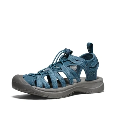 Afbeelding van Keen Whisper Dames Wandelsandalen Smoke Blue Aqua Polyester Maat 42 K1022809