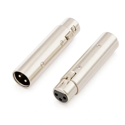 Afbeelding van 2 stuks XLR mannelijk naar vrouwelijk 3 polige stekker voor audio microfoon