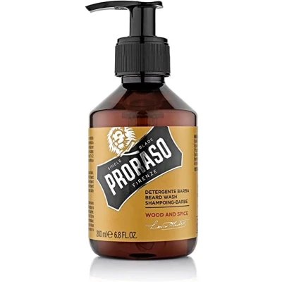 Afbeelding van Proraso Single Blade baardshampoo Wood &amp; Spice 200ml