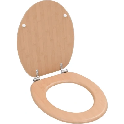 Afbeelding van VidaXL Toiletbril met deksel bamboe MDF
