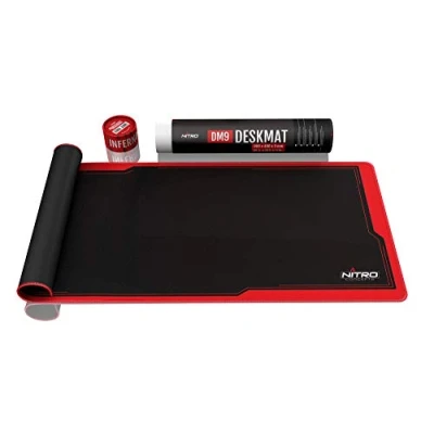 Afbeelding van Nitro Concepts DM9 Gaming muismat Zwart, Rood (b x h d) 900 3 400 mm