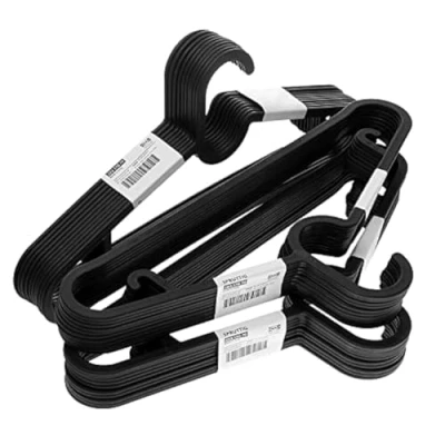 Afbeelding van Ikea SPRUTTIG 30 stuks kleerhangers, licht, kunststof, zwart, 39 cm