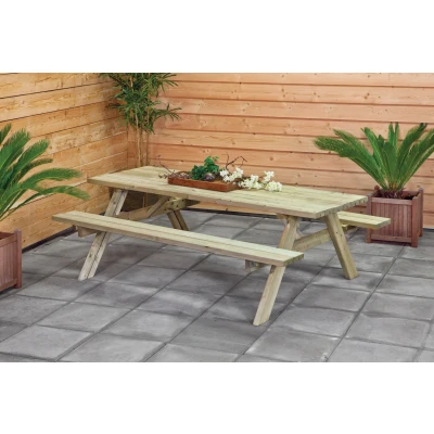 Afbeelding van Picknicktafel Geïmpregneerd hout 200 x 155 74 cm