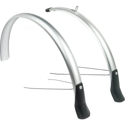 Afbeelding van Spatbordset Eurofender Snello 28&quot; x 46 mm zilver