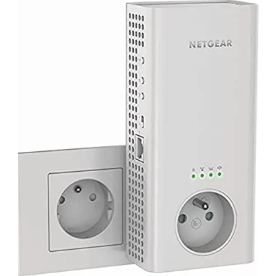 Afbeelding van Netgear wifi Mesh repeater (EX6470), krachtige WLAN AC1900 dekt tot 150 m², draadloze versterker met geïntegreerd stopcontact, extender 1 Ethernet poort, booster compatibel alle boxen