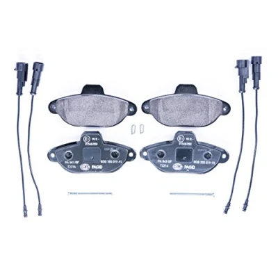 Afbeelding van HELLA 8DB 355 019 931 Remblokkenset Incl. slijtage waarschuwingscontact Met toebehoren FIAT: 500 Hatchback, FORD: KA Hatchback