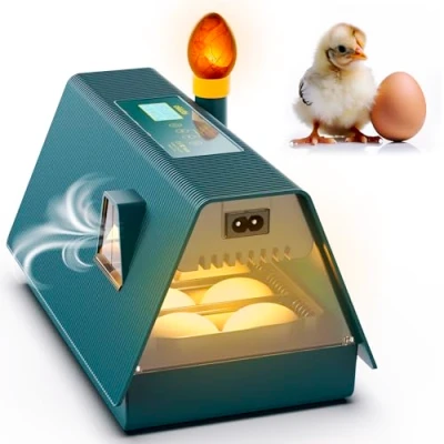 Afbeelding van Okkobi M10 Incubator voor kippeneieren, ideaal alle leeftijden, automatische broedmachine en vochtregulatie,