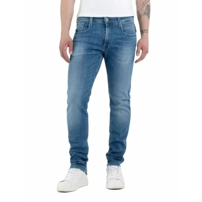 Afbeelding van Replay Heren spijkerbroek ANBASS, Blue Denim, 36W / 30L