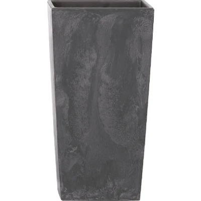 Afbeelding van Bloempot met inzet Urbi Square Effect DURS325E S433 antraciet kleur