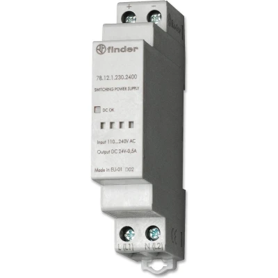 Afbeelding van Finder 78.12.1.230.2400 DIN rail netvoeding 24 V/DC 0.63 A 12 W Inhoud: 1 stuk(s)