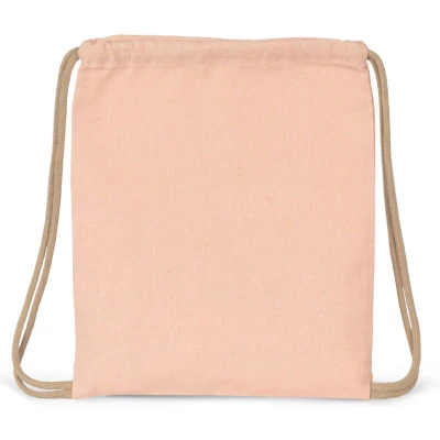 Afbeelding van Kimood Gerecycled rugzakje met koordje Kindermaat KI5103 Salmon