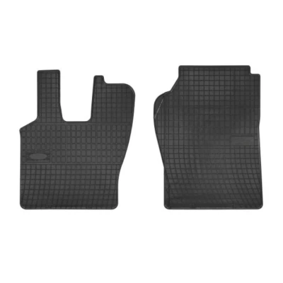 Afbeelding van FROGUM 0076P Vloermatset driver cab P Rubber Voor 2 Zwart Op maat gemaakt