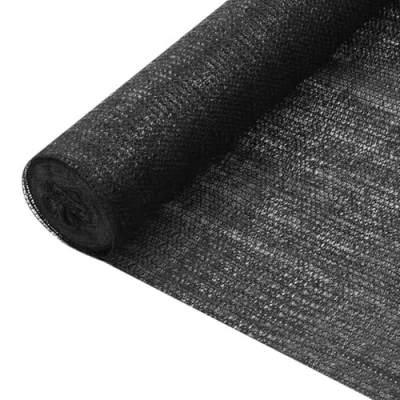 Afbeelding van vidaXL Privacyscherm 1x25m HDPE 75g/m² zwart
