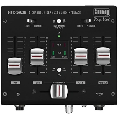 Afbeelding van IMG Stage Line MPX 20USB Stereo Mischpult