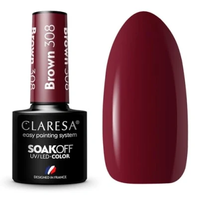 Afbeelding van Soak Off UV/LED bruine hybride vernis 308 5g